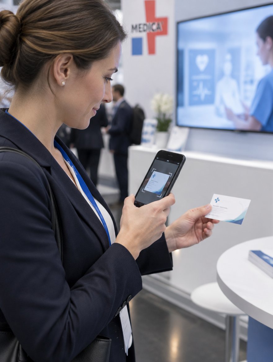 MEDICA 2026 — Gesprächskontext zur Visitenkarte notieren